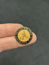 Vintage Folkstone Town Fc Supporters Club Enamel Badge