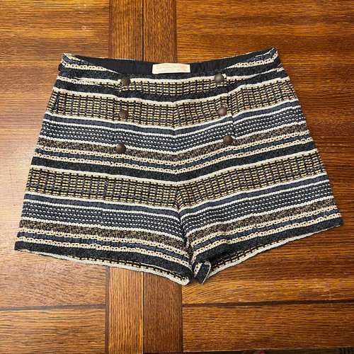 Zara Girls Striped Tweed Shorts - Size 13/14 - Picture 7 of 9
