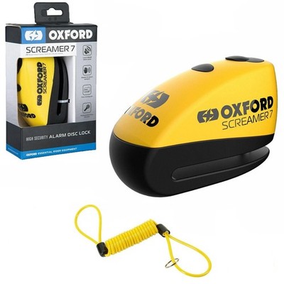 Oxford Screamer 7 Motorrad Scheibenschloss Alarm 7mm Motorrad Roller und DLR