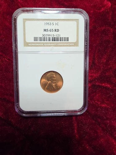 1953-S Lincoln Wheat Cent — photo from the most recent tracked eBay sale