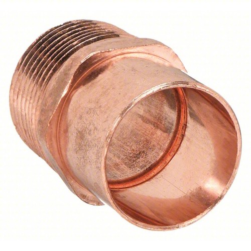 5 Pack---NIBCO Sweat Fitting Adapter: 2" Male NPT x 2" copper sweat. 5P035