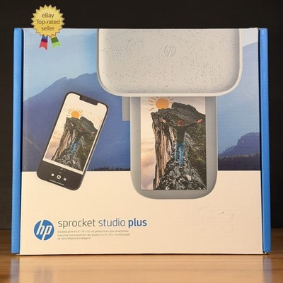 NEW HP Sprocket Studio Plus Wi-Fi Portable Printer 4x6  Photo Printer HPISPS4X6