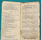 1914 Cotton Belt Route Railway St Louis Southwestern Railroad Calendar Time Book — photo 10