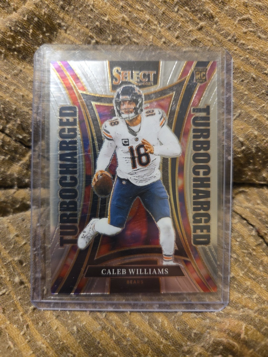 2024 Panini Select Caleb Williams Turbocharged Chicago Bears #11 Rookie RC Card