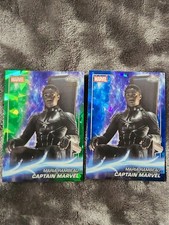 2025 topps chrome marvel studio sapphire Captain Marvel Green 58/99