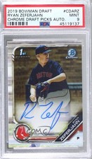 2019 Bowman Draft Chrome Pick Ryan Zeferjahn #CDA-RZ PSA 9 MINT Auto 8d2