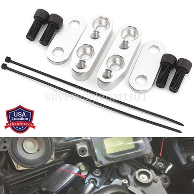 Chrome Adjustable Handlebar Risers Adapter For Honda Goldwing 1800 GL1800 01-17