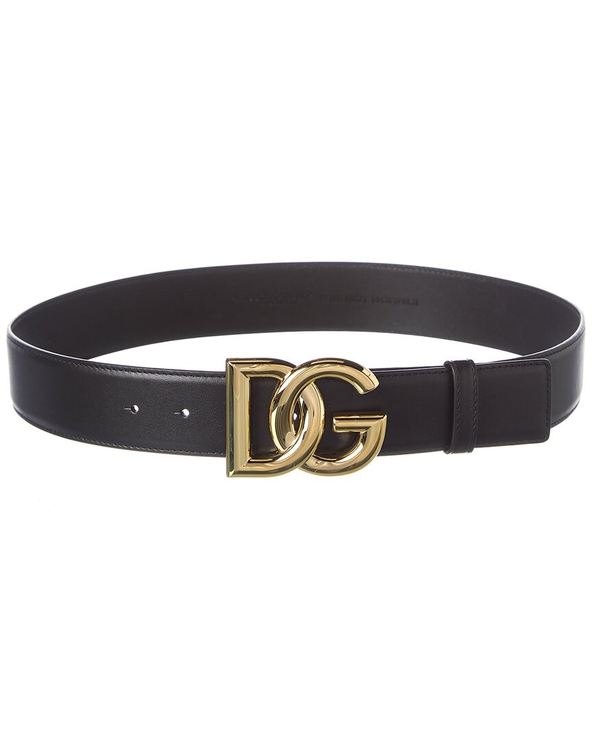 Кожаный ремень с логотипом Dolce - Gabbana Dg Женский черный 75 65090₽