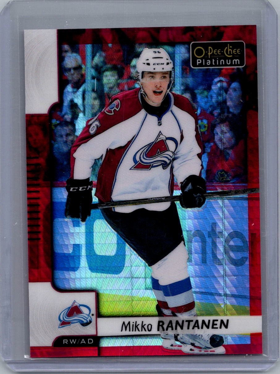2017-18 O-Pee-Chee Platinum #117 Mikko Rantanen Red-Prism #/199