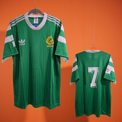 CAMEROON Home World Cup 1990 - Soccer - BIYIK # 7 - 2XL (Run Small