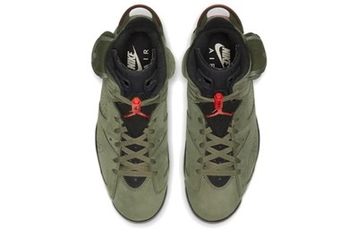 Size 8.5 - Jordan 6 Retro x Travis Scott Mid Olive for sale online