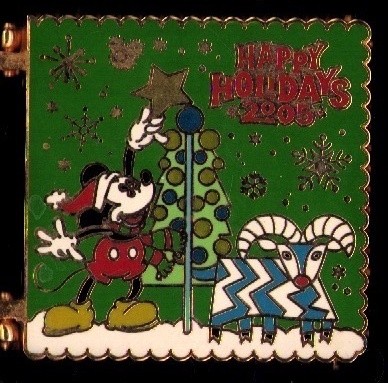 disney wdw happy holidays greeting card contemporary resort pin
