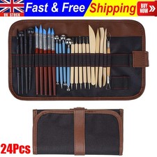 24pcs Professional Polymer Clay Sculpting Tools Pottery Models Art Projects Set