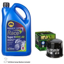 GSXR 750 Oil and Filter Kit Morris Race Super 4 10w40 4L Suzuki 1999 9.69 per litre