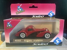 Solido Age d'or Bugatti Atalante 4088 1:43 Diecast Model Car Red/Black NIB RARE