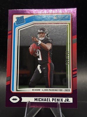 2024 Panini Donruss - Rated Rookie Michael Penix Jr. #308 Season Stat Line /490