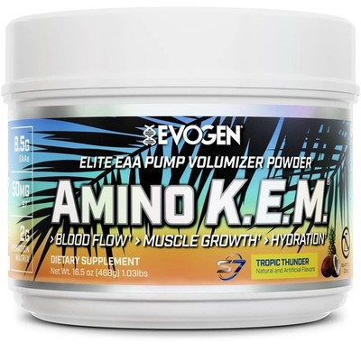 Evogen Amino K.E.M. - EAA & BCAA Powder Pump Volumizer | BCAAs Amino Acids Su...