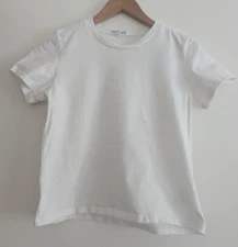 Reformation crop white short sleeve tee size XS