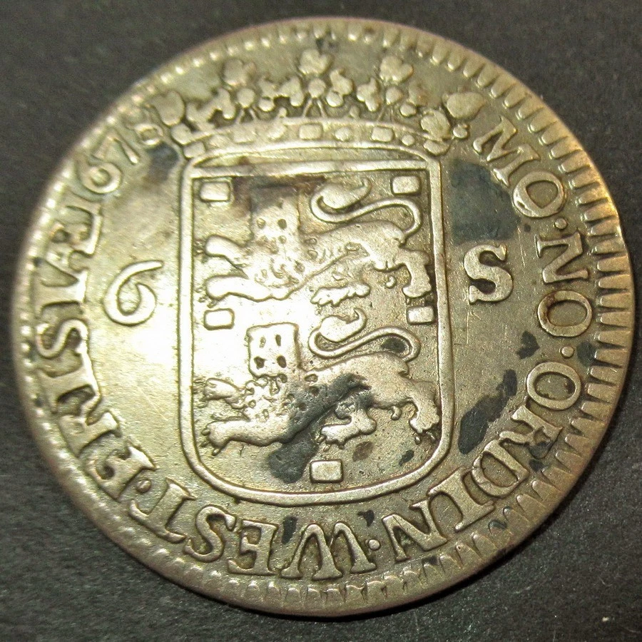 Certificate of Authenticity Silver 1678 Colonial New York Ship Shilling 3 masted - Image 2 of 3