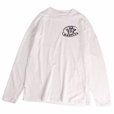 Moncler T Shirt 2023 Cut & Sewn Long Sleeve Cotton Tops Mens M White Used MOLO-0