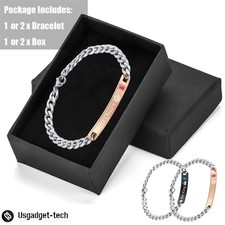 Stainless Steel His and Hers Lovers Matching His Queen Her King Couple Bracelet