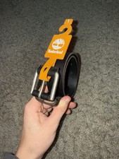 Timberland Boys Genuine Leather Belt Black Size S 22-24" with Quality 7 Holes