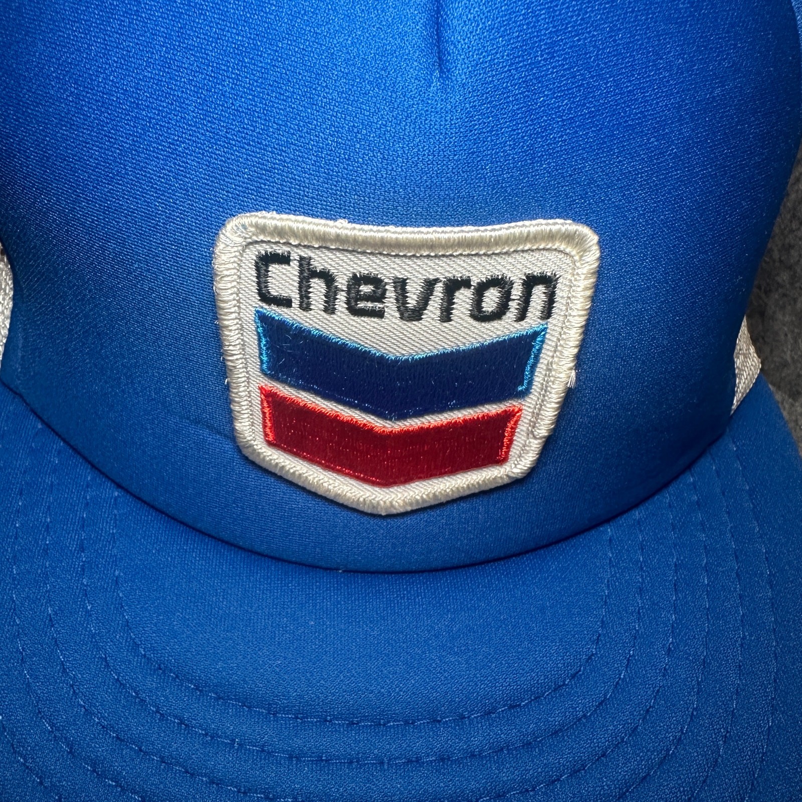 Vintage Chevron Patch Plain Logo Snapback Trucker… - image 9