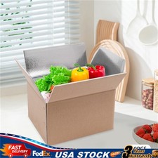 Foil Foam Cooler Box, Large Foil Cooler Carton, Insulated Carton with Foil Foam
