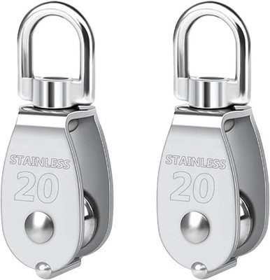Pulley 304 Stainless Steel Single Pulley Block M20 Small Heavy Duty Swivel