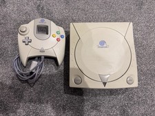 Sega Dreamcast White Console HKT-3030 With Controller Working But Faulty