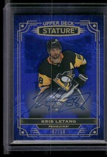 Upper Deck 2024-25 Stature Kris Letang Purple Update Auto /10