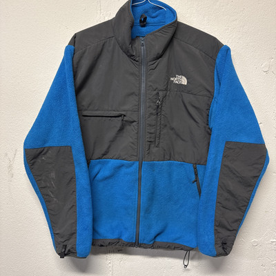 The North Face Denali Fleece Jacket Mens Large Blue Grey Polartec