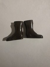 1960s 2.25" RUBBER BOOTS TALL SOFT BROWN NM