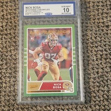 Panini 2019 Chronicles Classics Nick Bosa #C-11 Rookie CCG GEM MINT 10 49ers