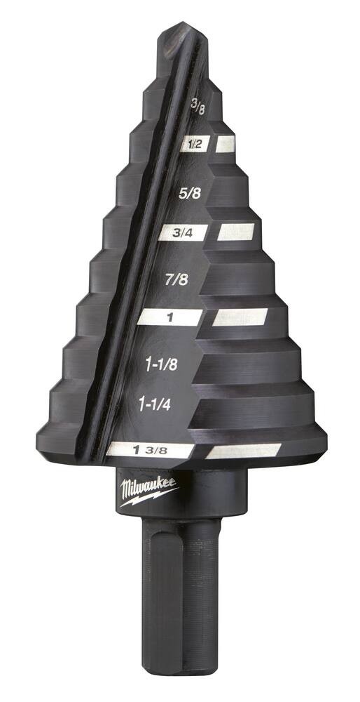 Milwaukee 48-89-9205 5 Step Drill Bit, 1/4 In. - 1-3/8 In. X 1/8 In.