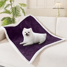Waterproof Blanket Throw for Large Dogs Cats, Soft Reversible Dog Blanket for...