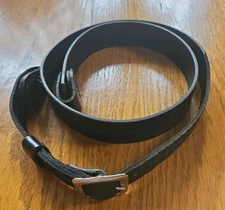 Jay-Pee Leather Sam Browne Shoulder Strap, size 42 Black BasketWeave Nickel New