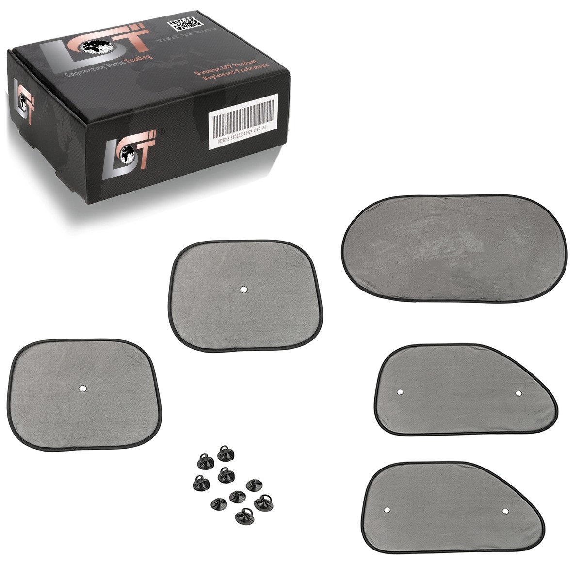 Sun Protection 5 Pieces Sunshade Transparent Front Rear Rear for Daimler