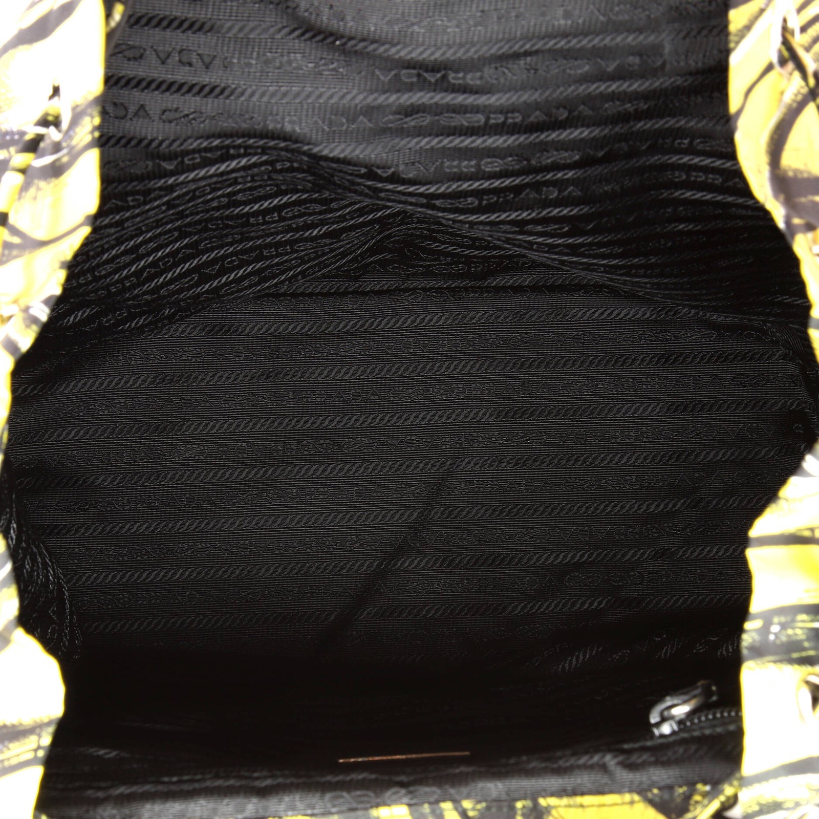 Prada Double Front Pocket Backpack Printed Tessut… - image 5