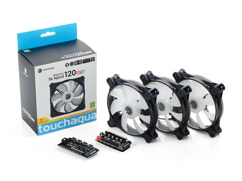 Bitspower Touchaqua NJORD 120 PWM FanDigital RGB (3pcs)