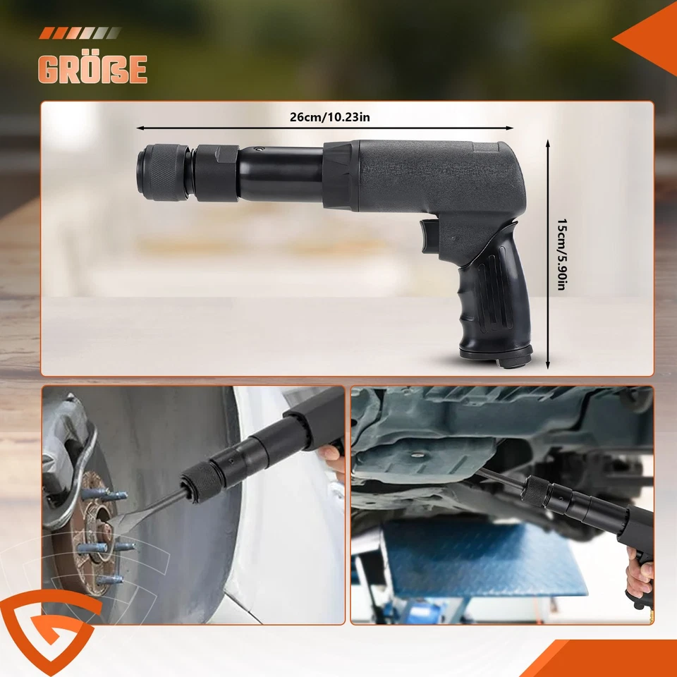 Meißelhammer Druckluftmeißel Satz Abbruchhammer Schlaghammer Auto Pneumatisch DE - Bild 4 von 4