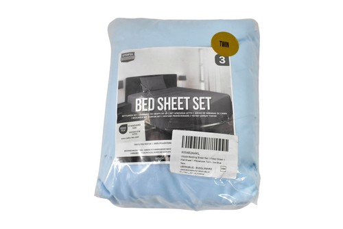 Utopia Bedding Sheet Set Twin Ice Blue 3 Piece Microfiber Bedding New OEKO-TEX
