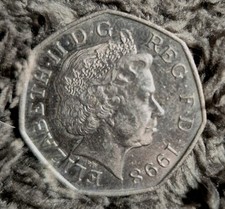 1998 NHS 50th Anniversary Fifty Pence Coin Circulated