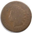 1871 Indian Head Penny Cent Good (G)