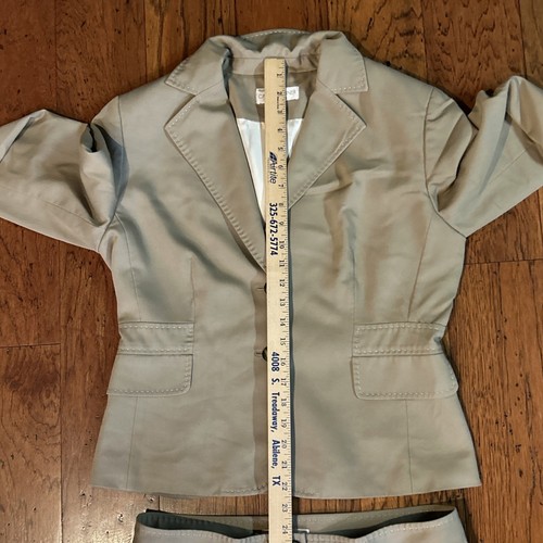 Casual Corner Stretch Womens 2 Piece Suit Set Blazer & Pants Camel Size 10 - Picture 19 of 24