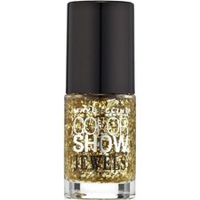 Maybelline Color Show Jewels Top Coat 608 Gilded In Gold 0.23oz / 7ml New