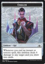 Emblem - Ral, Izzet Viceroy T Guilds of Ravnica 7 NM