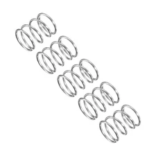 5Pcs Compression Spring 304 Stainless Steel 7mm OD 0.8mm Wire 10mm Length
