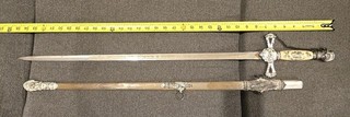 Antique Masonic Knights Templar Ceremonial Sword John M. Matthews