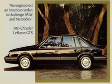 1985 Chrysler Lebaron Gts Nos Factory Dealer Postcard 1985 Chrysler Lebaron Gts Nos Factory Dealer Postcard